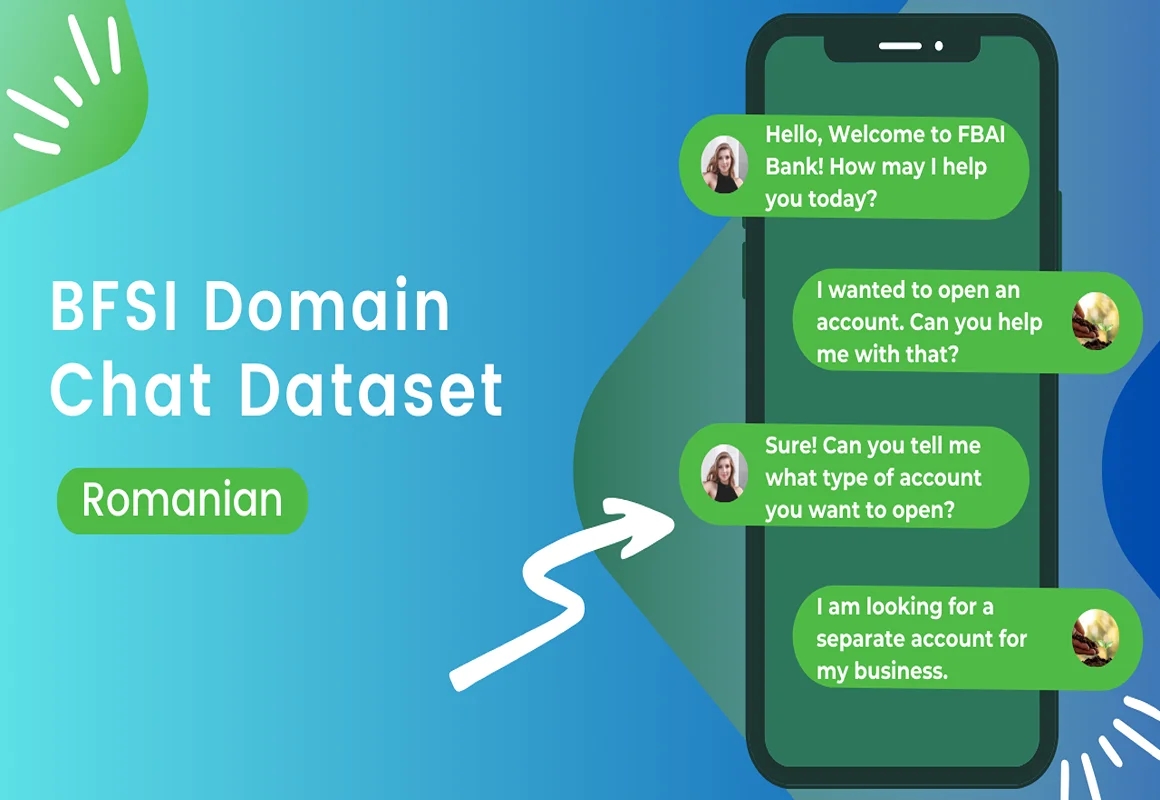 BFSI NLP conversational chat dataset in Romanian