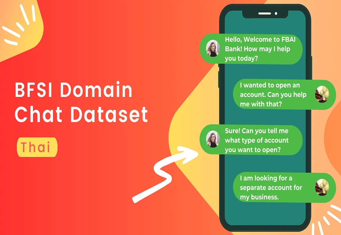 BFSI NLP conversational chat dataset in Thai