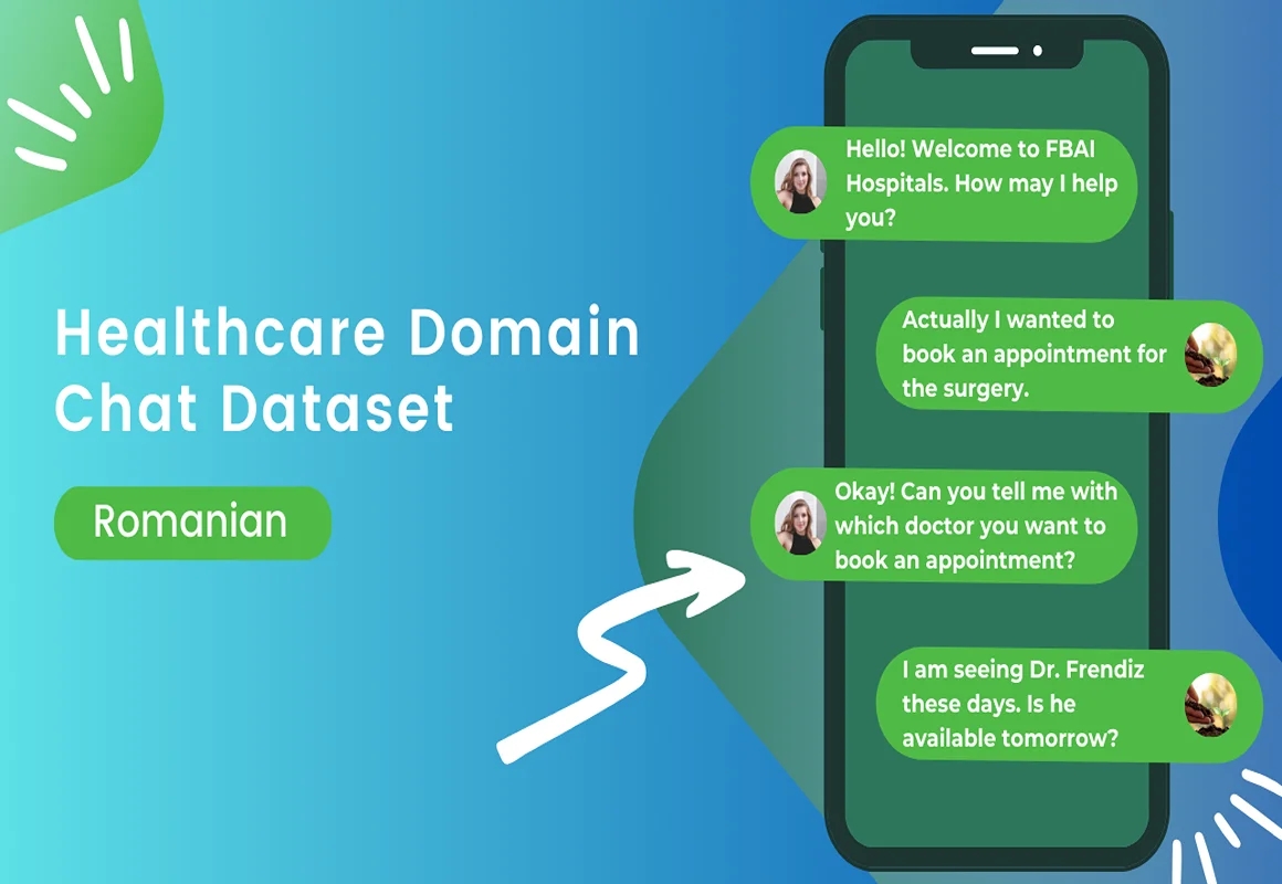 Healthcare NLP conversational chat dataset in Romanian