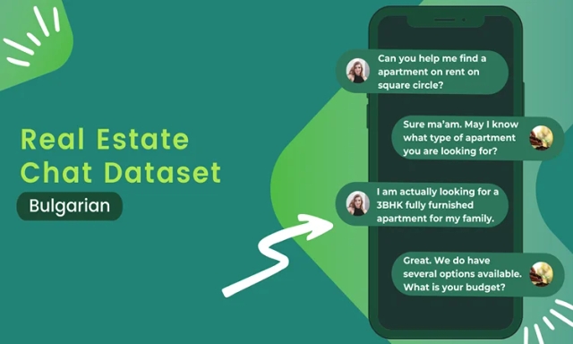 Realestate NLP conversational chat dataset in Bulgarian