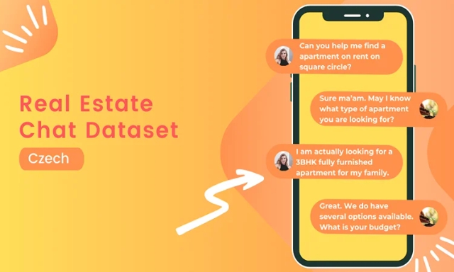 Realestate NLP conversational chat dataset in Czech