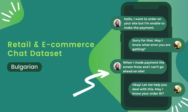 Retail & E-commerce NLP conversational chat dataset in Bulgarian