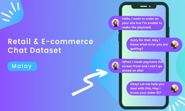 Retail & E-commerce NLP conversational chat dataset in Malay