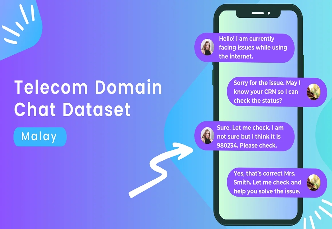 Telecom NLP conversational chat dataset in Malay