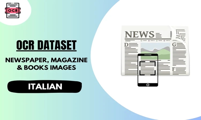 Italian OCR dataset with newspaper, books and magazine images