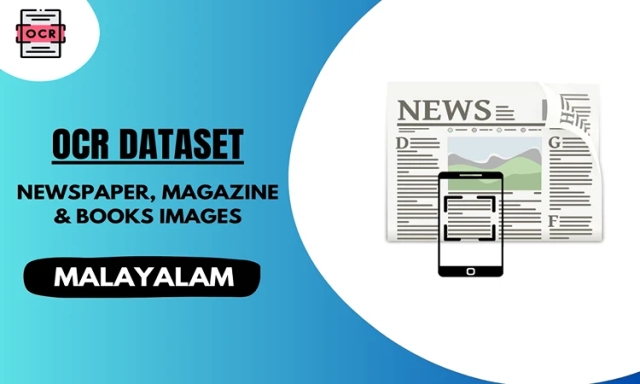 Malayalam OCR dataset with newspaper, books and magazine images