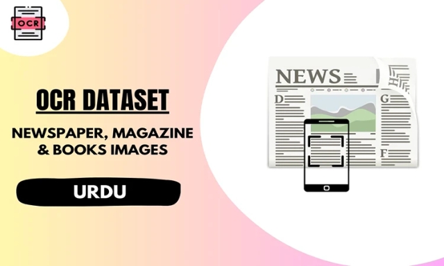 Urdu OCR dataset with newspaper, books and magazine images