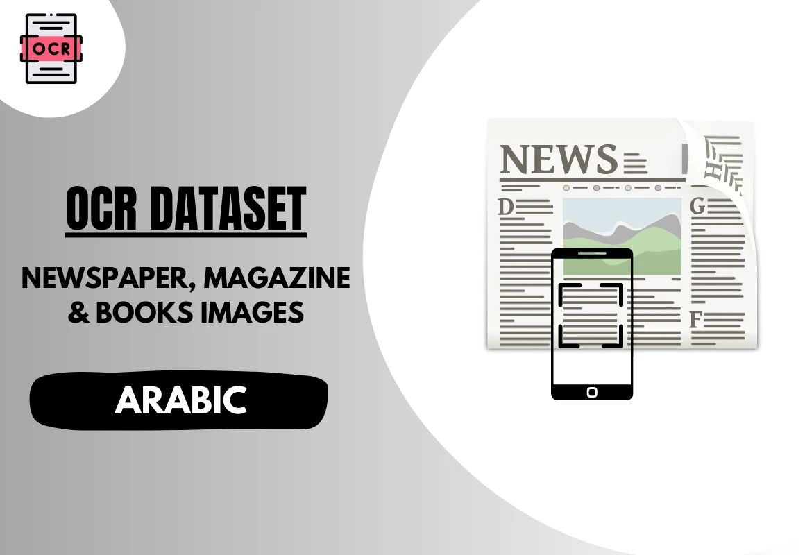 Arabic OCR dataset with newspaper, books and magazine images