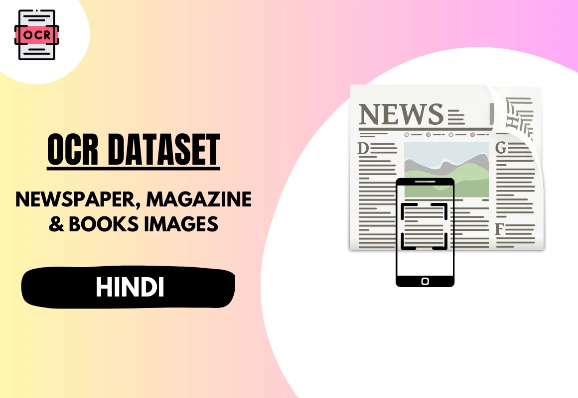 Hindi OCR dataset with newspaper, books and magazine images