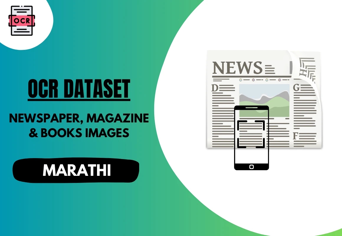 Marathi OCR dataset with newspaper, books and magazine images