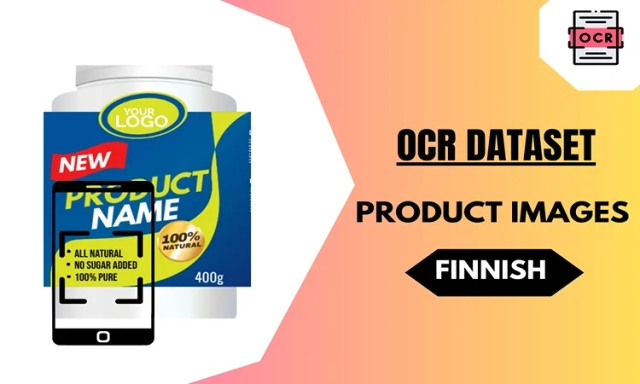 Finnish OCR dataset with product images