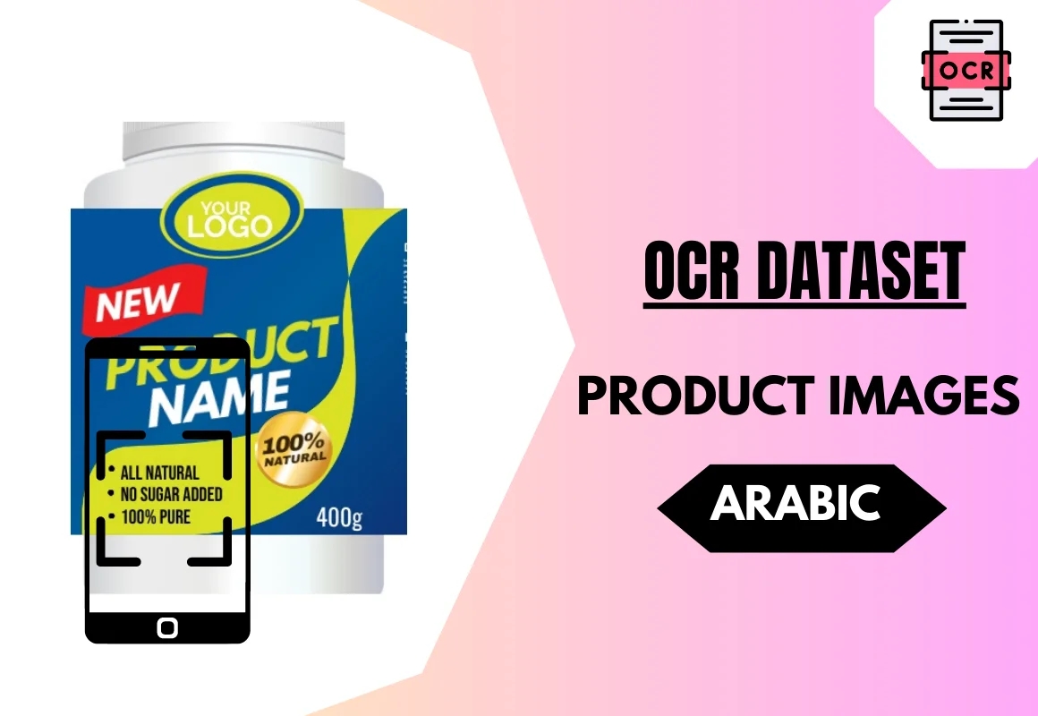 Arabic OCR dataset with product images