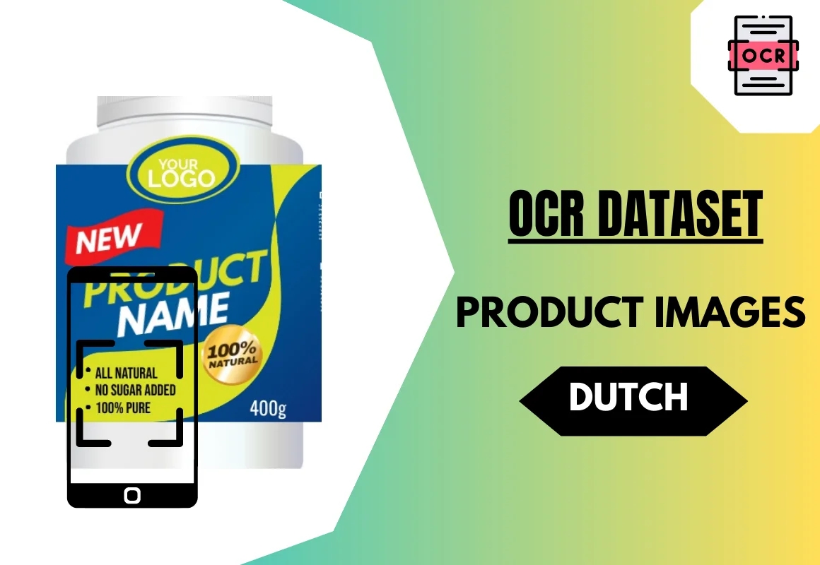 Dutch OCR dataset with product images