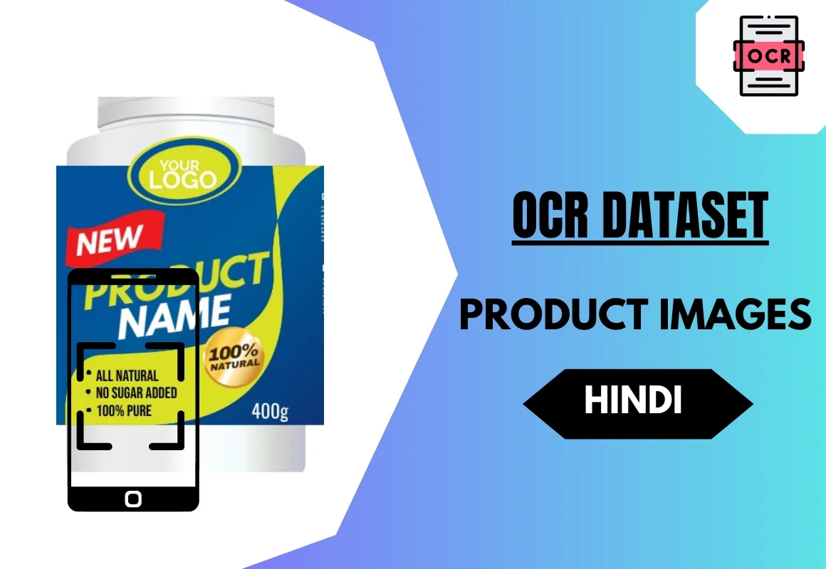 Hindi OCR dataset with product images