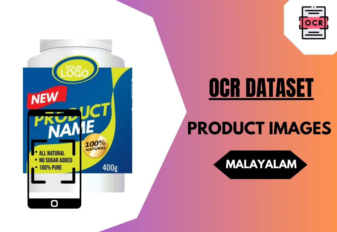 Malayalam OCR dataset with product images