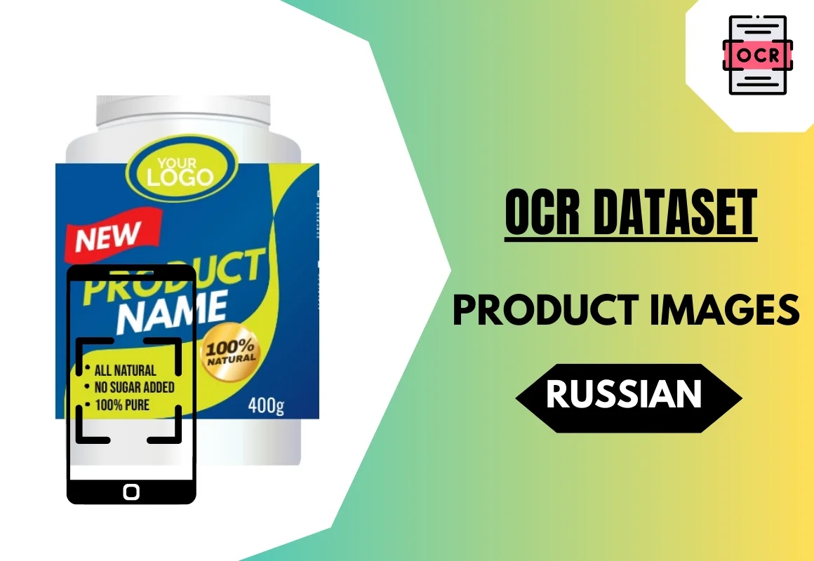 Russian OCR dataset with product images