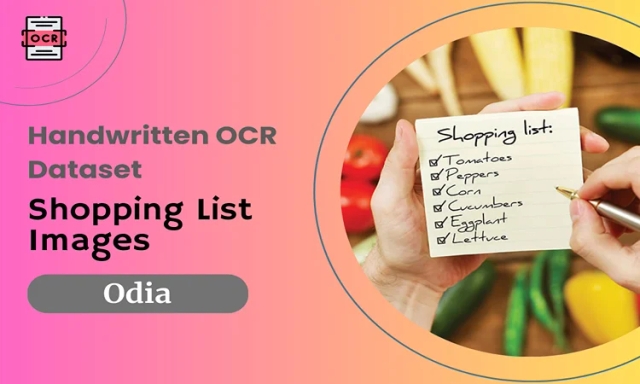 Odia OCR dataset with shopping list images