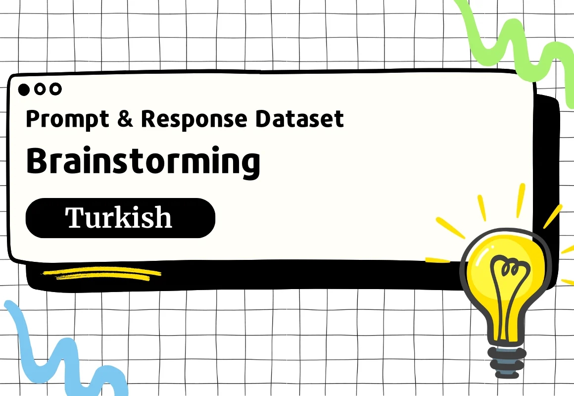 Brainstorming Prompt & Completion Dataset in Turkish