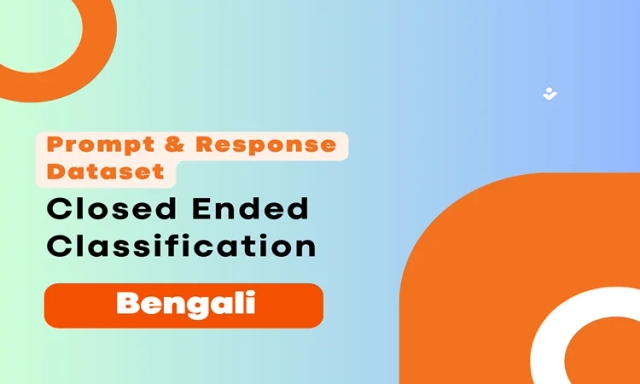 Closed Ended Classification Prompt & Completion Dataset in Bengali