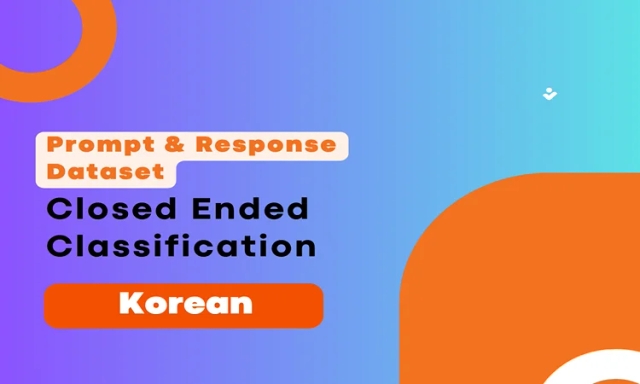 Closed Ended Classification Prompt & Completion Dataset in Korean