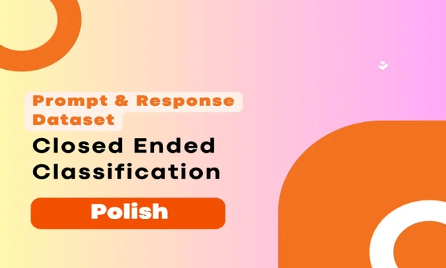 Closed Ended Classification Prompt & Completion Dataset in Polish