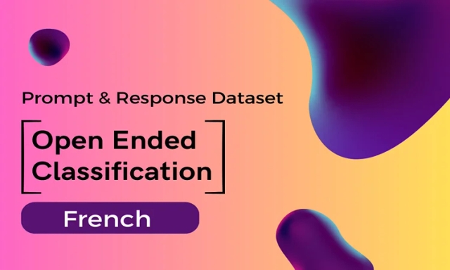Open Ended Classification Prompt & Completion Dataset in French