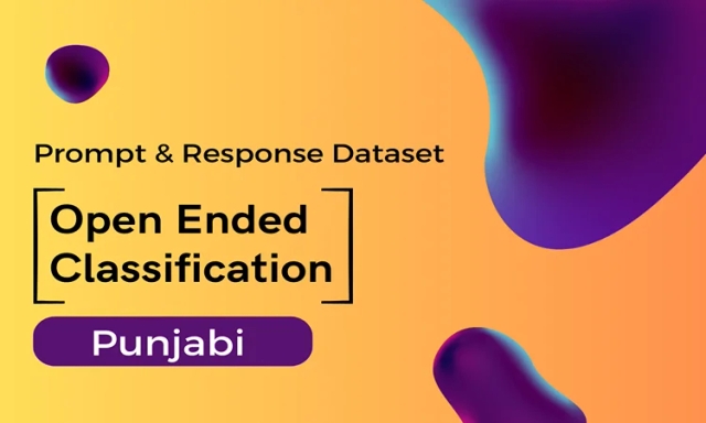 Open Ended Classification Prompt & Completion Dataset in Punjabi