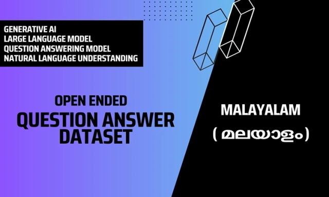 Open Ended Question Answer Text Dataset in Malayalam