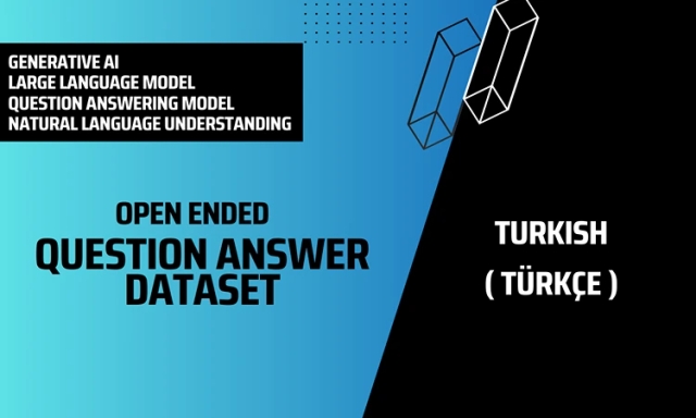 Open Ended Question Answer Text Dataset in Turkish
