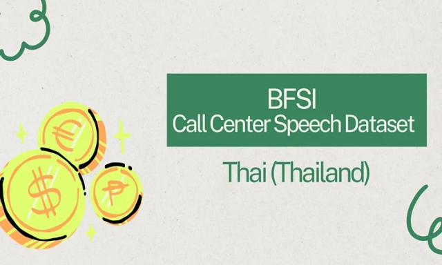 Audio data in Thai (Thailand) for BFSI call center