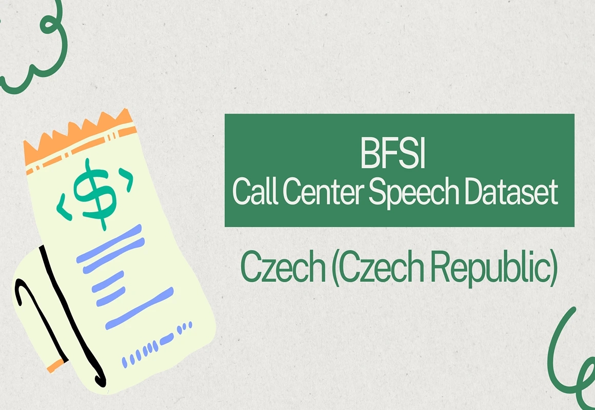 Audio data in Czech (Czech Republic) for BFSI call center
