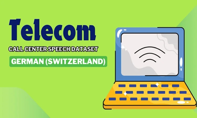 Audio data in German (Switzerland) for Telecom call center