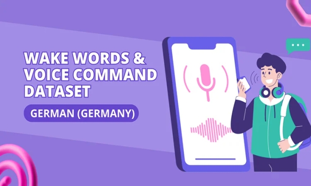 Wake words & Command dataset for training & fine-tuning of voice assistants in German (Germany)
